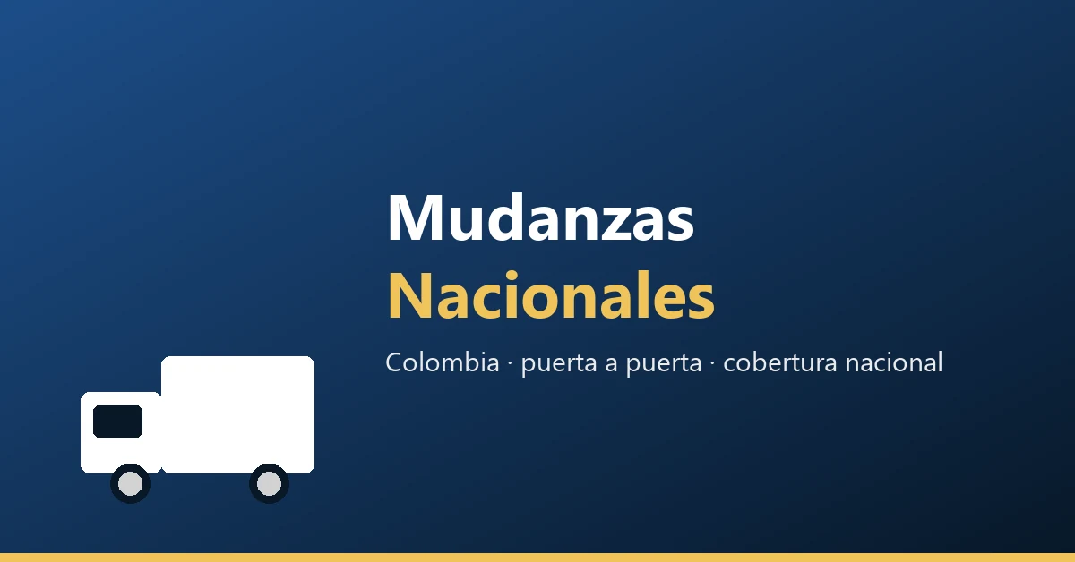 Mudanzas nacionales en Colombia, rutas puerta a puerta